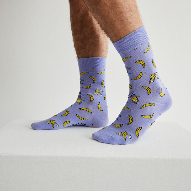 Calcetines Los Minions y plátanos - azul Calcetines Los Minions y plátanos - azul;