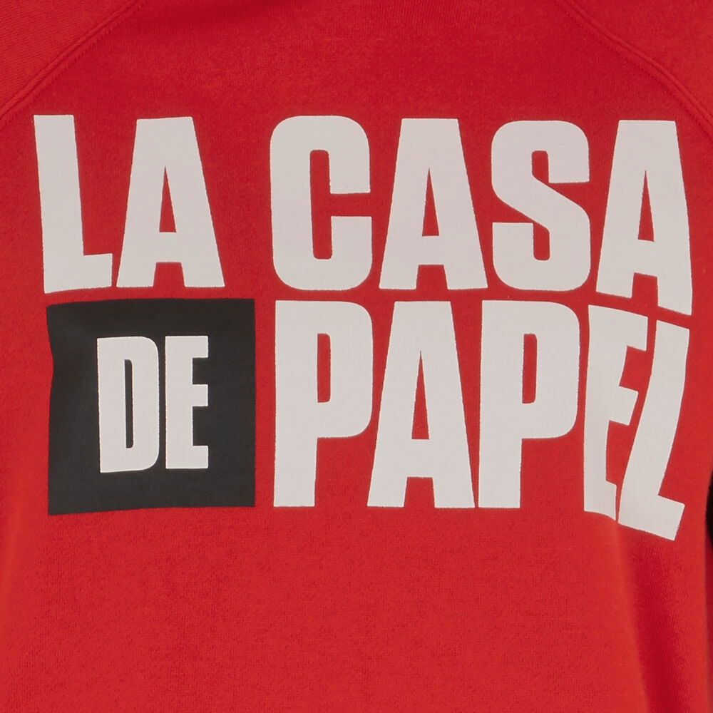 Sudadera con capucha de la casa de papel - roja rojo.