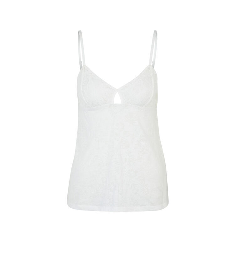 Top blanco tropaliz blanc.