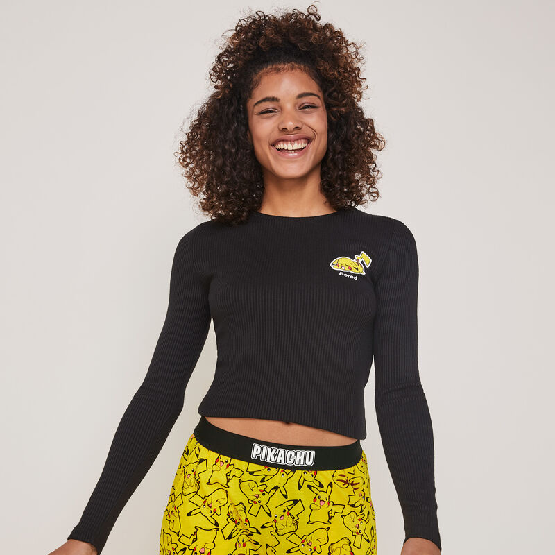 Pantalón de punto con estampado pikachu pikaballiz Pantalón de punto con estampado pikachu pikaballiz;