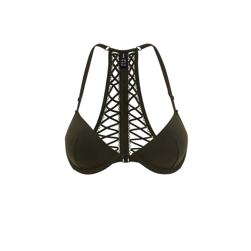 Sujetador push-up caqui punklaciz Sujetador push-up caqui punklaciz;