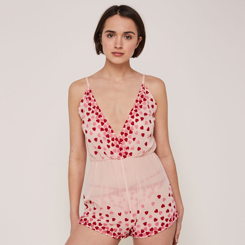 Mono corto de tul con motivo de corazones bubbliz Mono corto de tul con motivo de corazones bubbliz;
