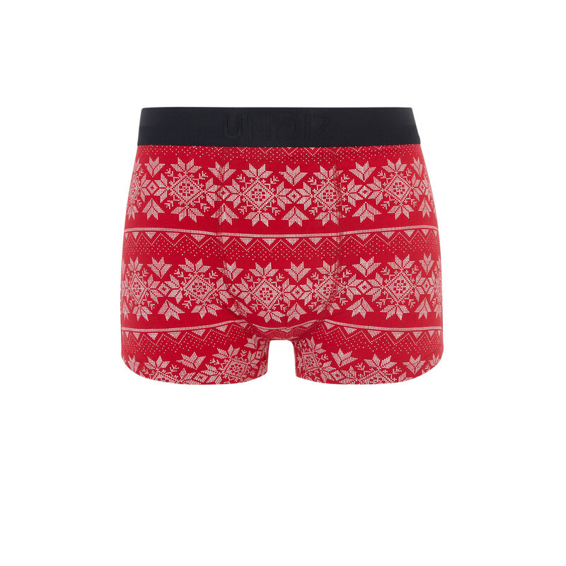 Bóxer de algodón con mensaje newtassagiz rojo.