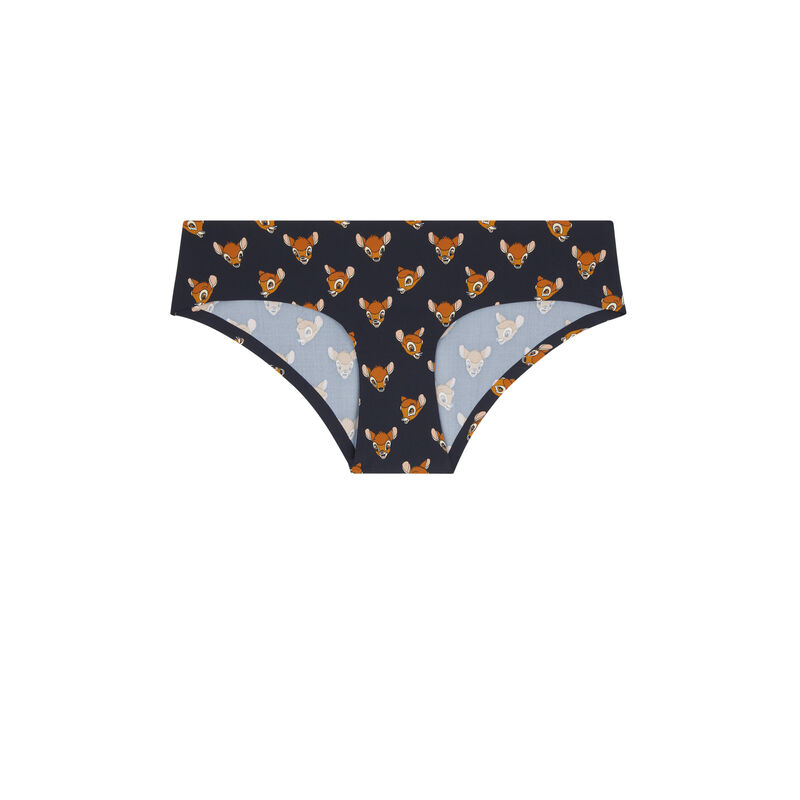 Braguita culotte de microfibra sin costuras bambobiz negro.