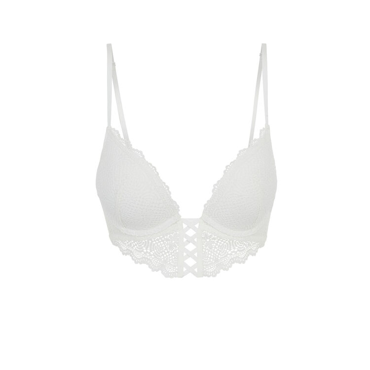 Sujetador bustier push up mahaliz white.
