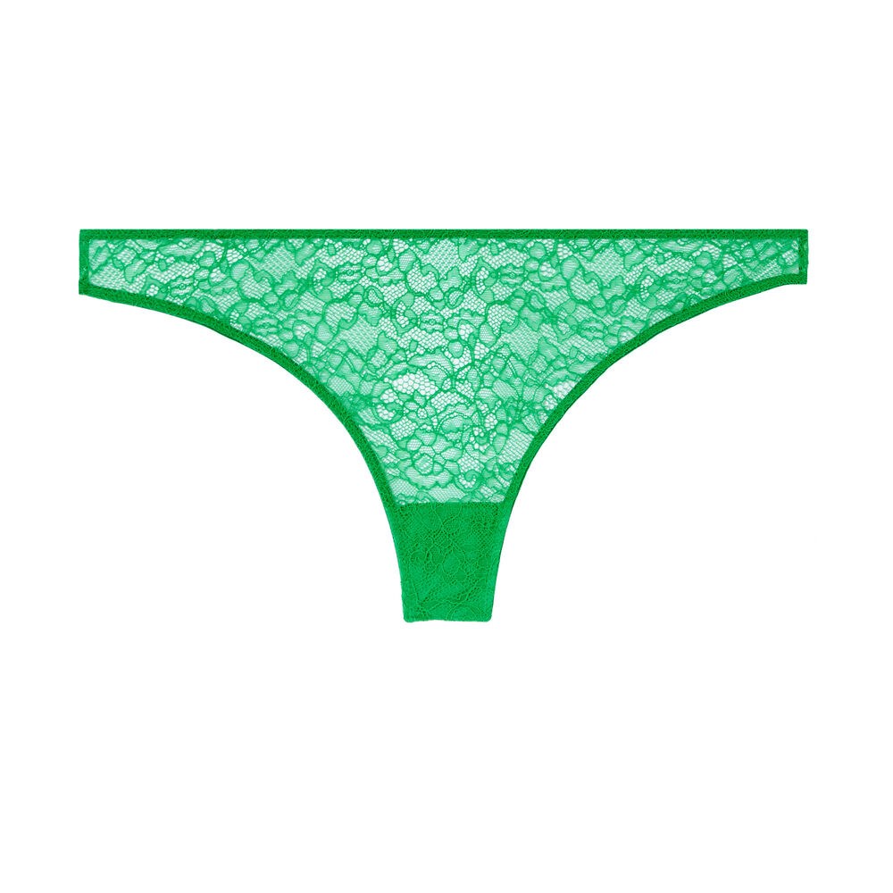 Braguita brasileña de encaje - verde verde.