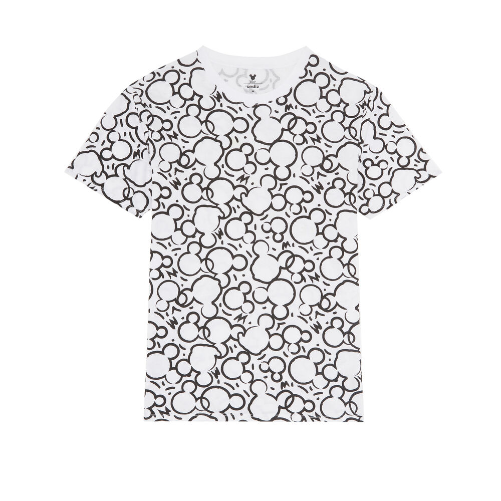 Camiseta con motivo de mickey - blanca blanco.