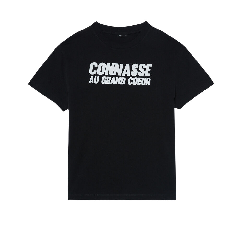 Top con estampado conasse au grand coeur - negro negro.
