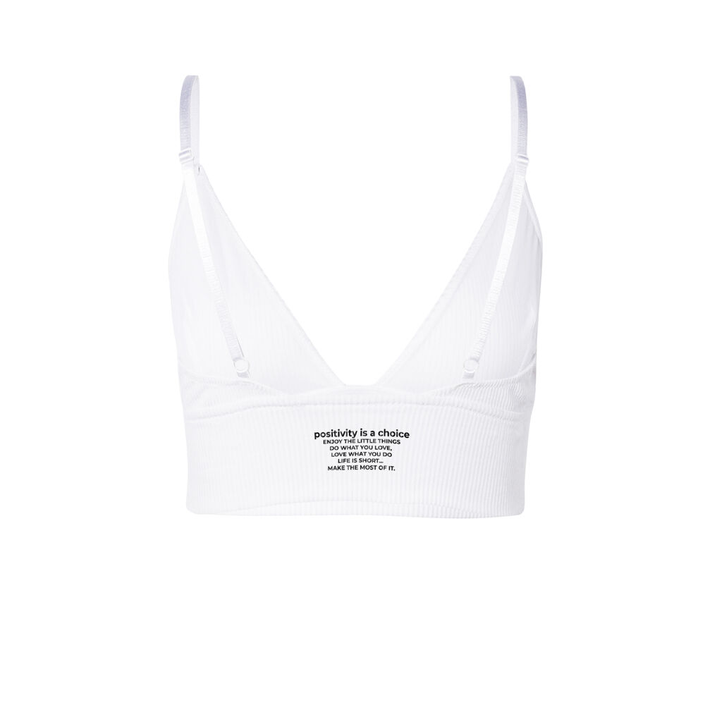 Sujetador con mensaje wecare - blanco blanco.