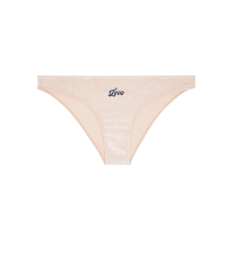 Braguita de terciopelo fluffiz rosa pastel.