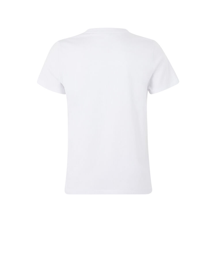 Top de manga corta con estampado reflector canondesneigiz blanco.