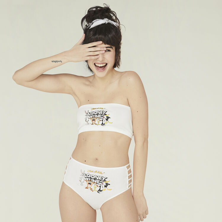 Sujetador bandeau blanco canvassiz Sujetador bandeau blanco canvassiz;