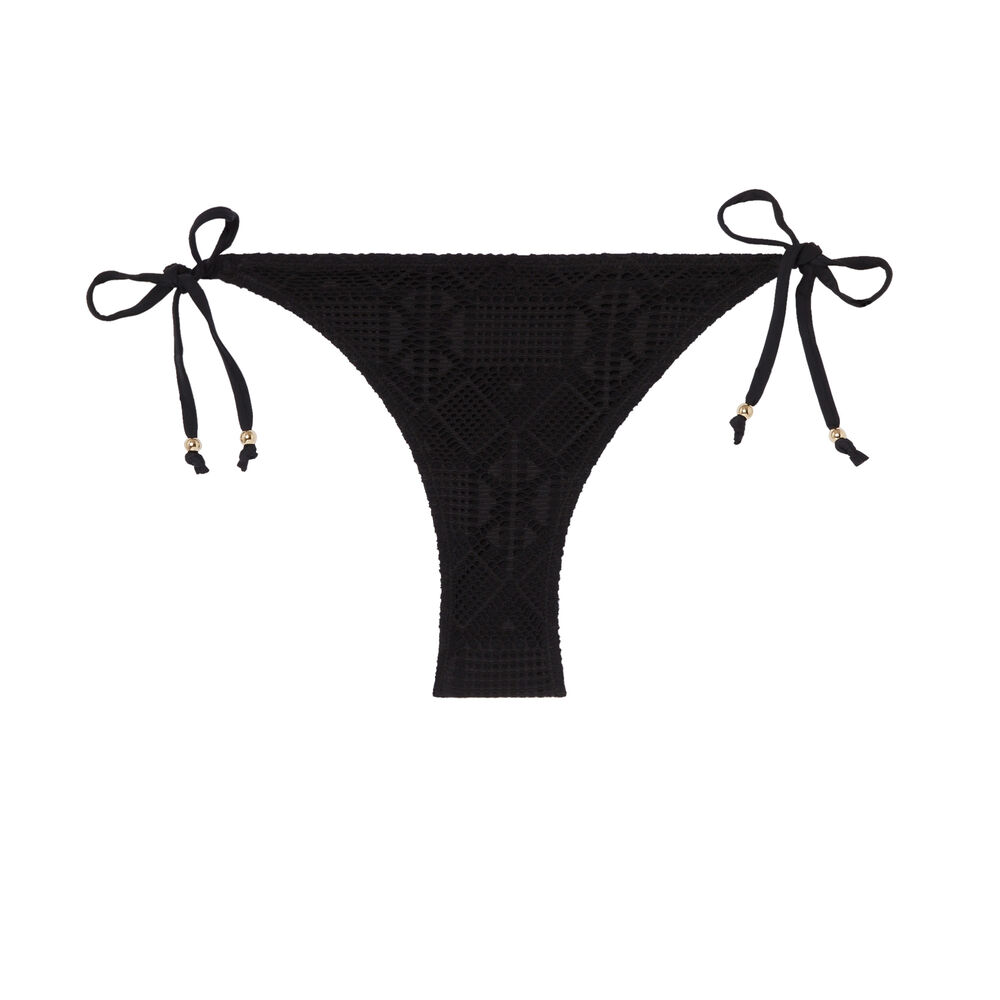 Parte de abajo de bikini de ganchillo - negro negro.