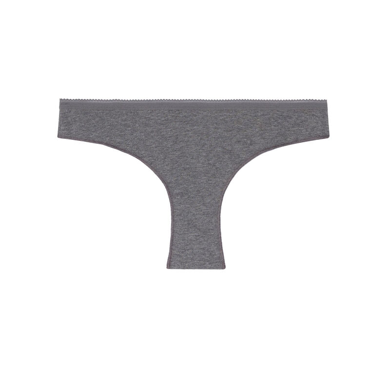 braguita de algodón liso - gris braguita de algodón liso - gris;