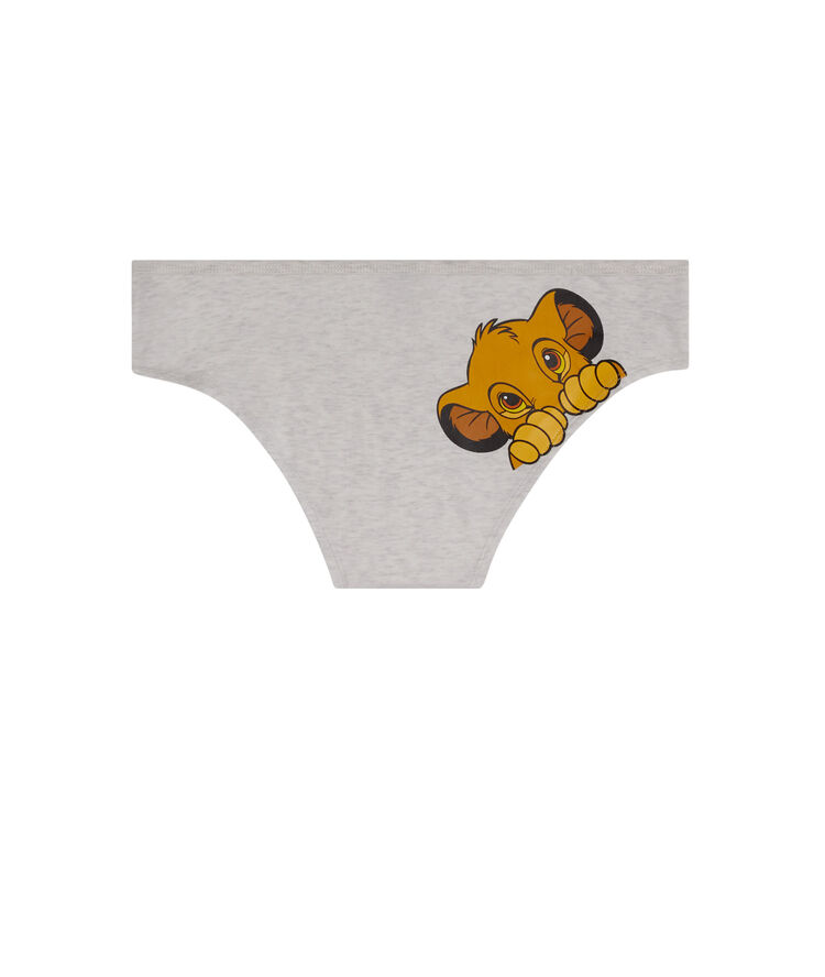 Culotte con estampado simba mimisimbiz gris.