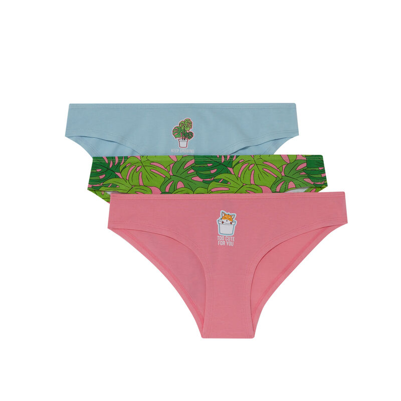juego de 3 braguitas too cute for you - rosa juego de 3 braguitas too cute for you - rosa;