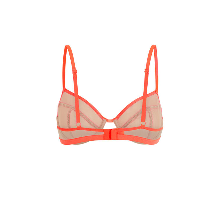 Sujetador corbeille coral fluo saturiz rosa.