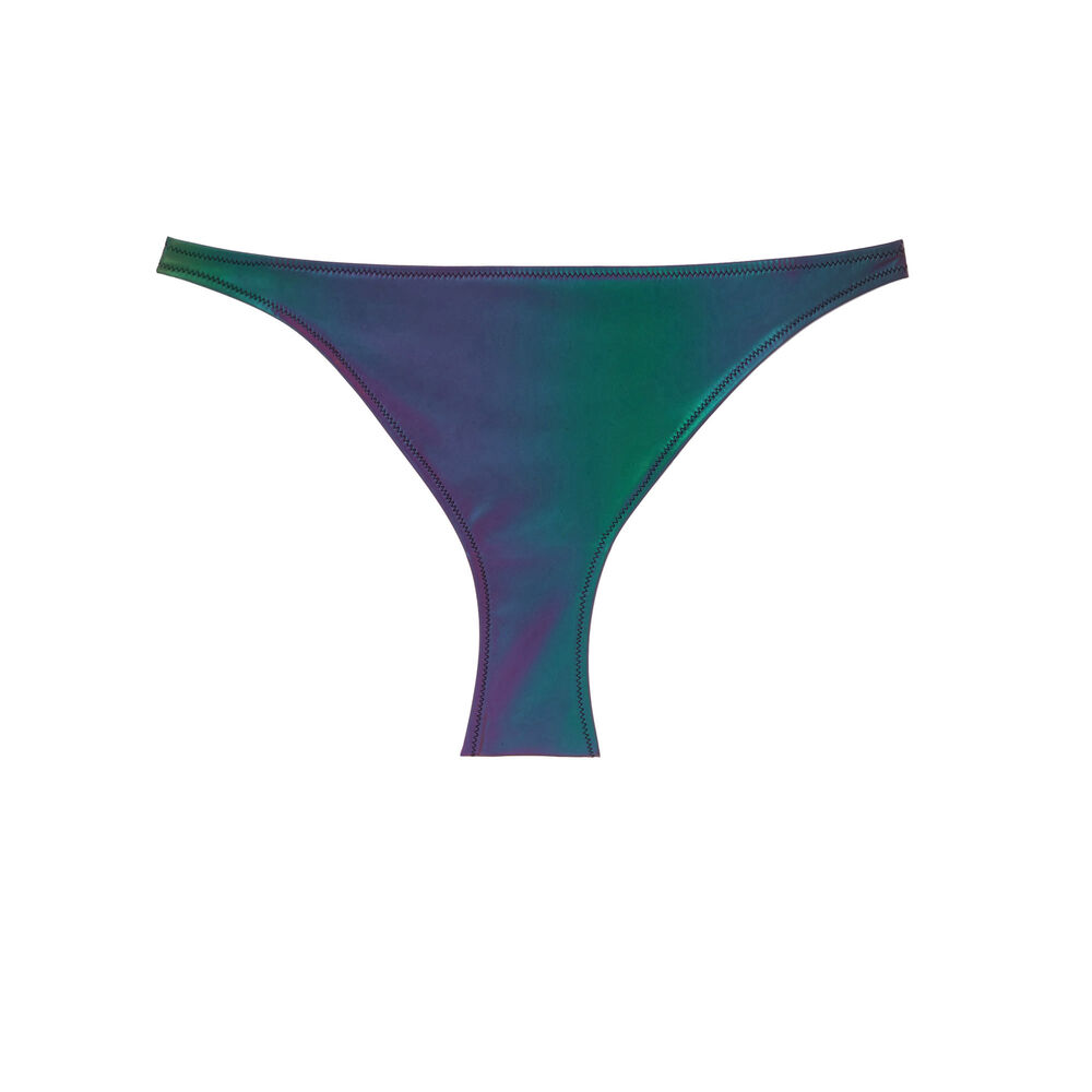 Parte de abajo del bikini reflectante - gris oscuro gris.