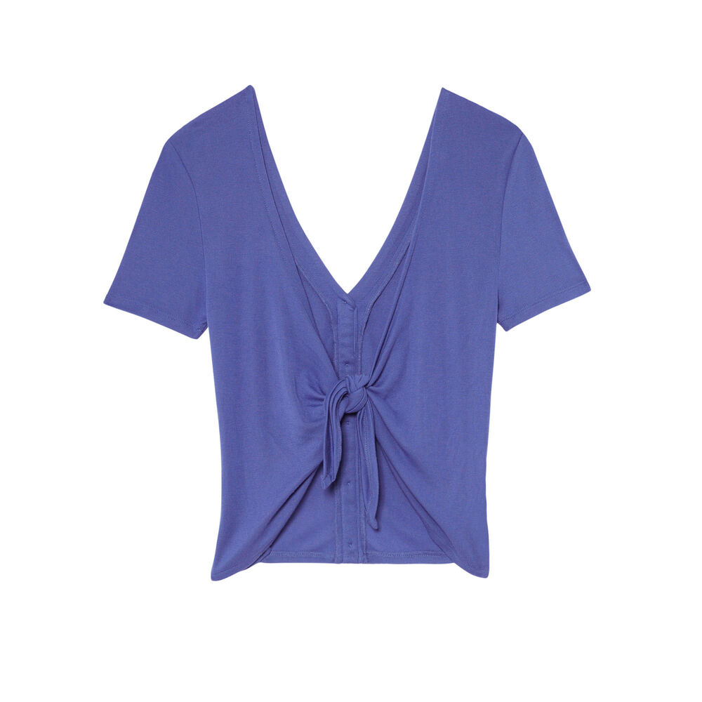 Top de manga corta - morado morado.
