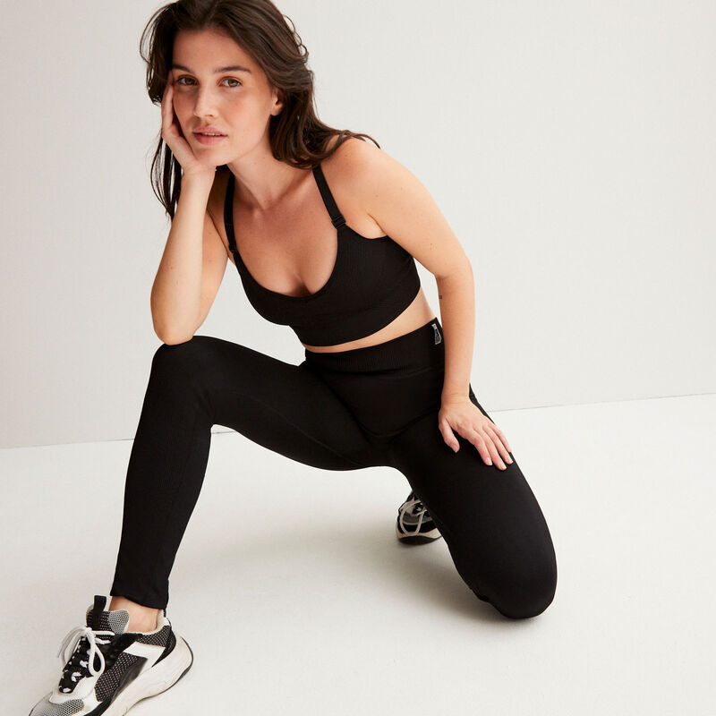 leggings efecto twist - negro leggings efecto twist - negro ;