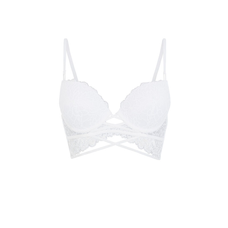 Sujetador push-up de encaje - blanco Sujetador push-up de encaje - blanco ;