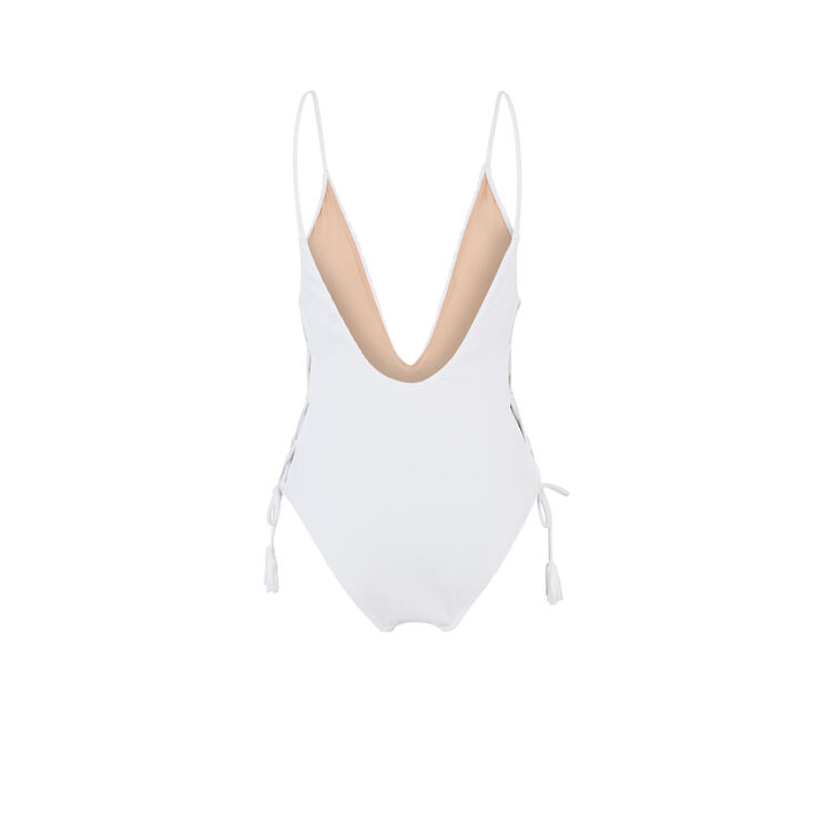 Bañador de una pieza blanco naufragiz Bañador de una pieza blanco naufragiz;