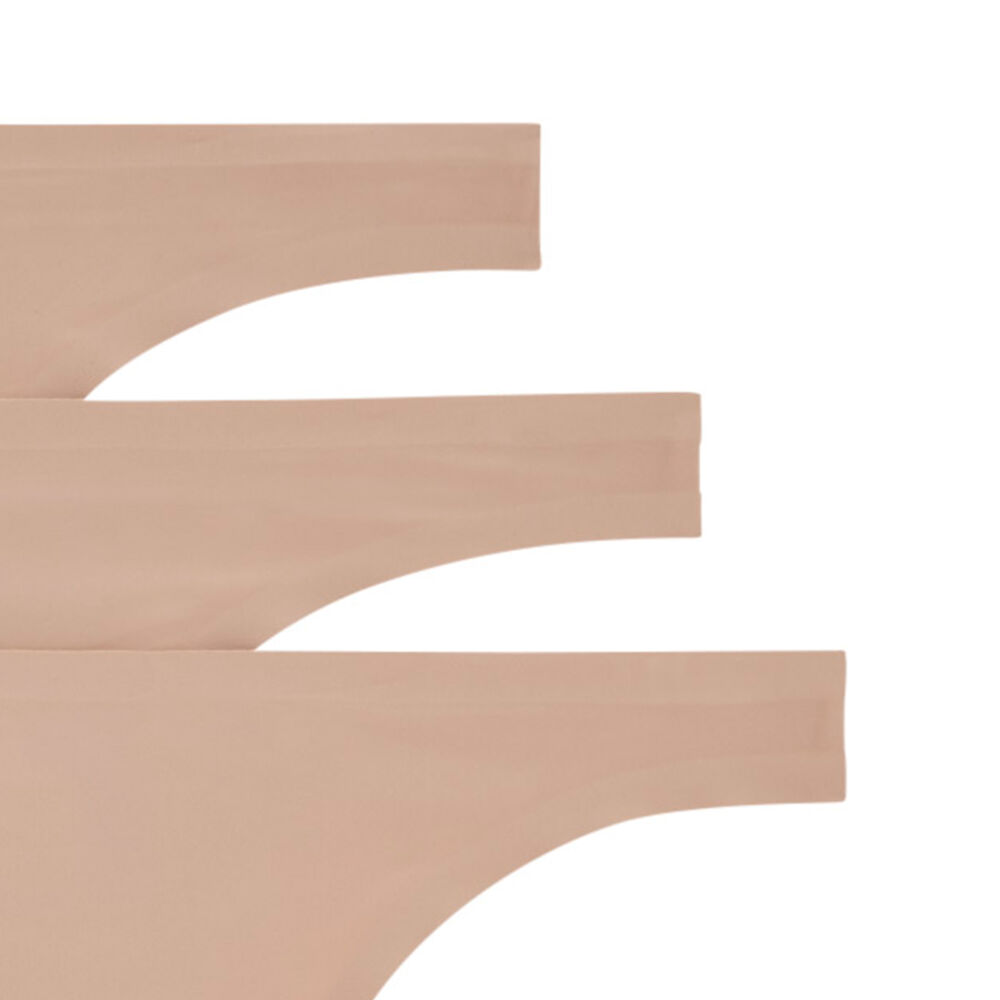 Juego de 3 tangas nude de microfibra nude.
