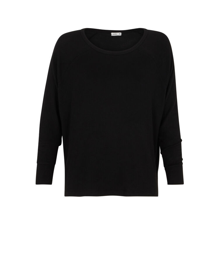 Top de manga larga - negro negro.