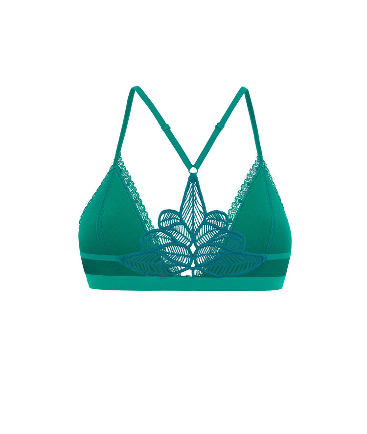 Sujetador triángulo con copa - verde verde.