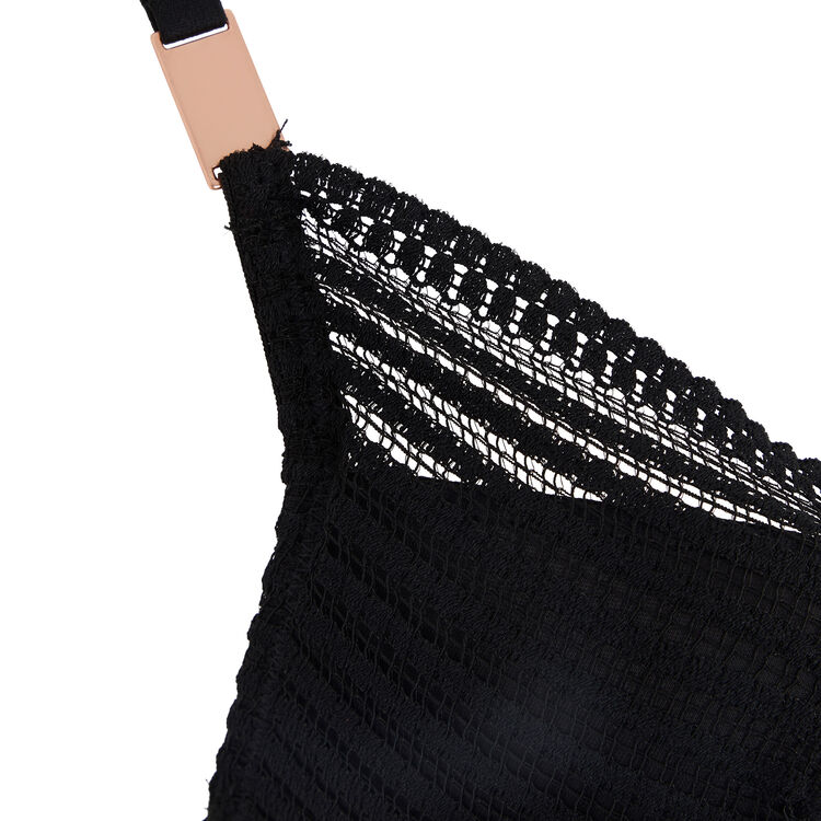 Soutien-gorge push en dentelle cultiz noir.
