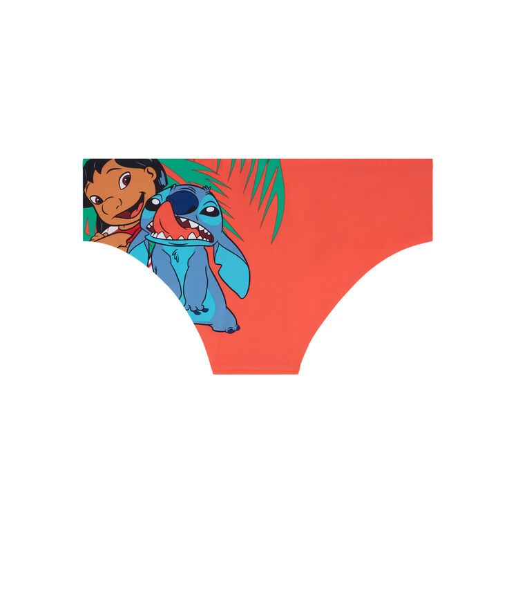 Braguita culotte de micro estampado stitch clincutiz coral.