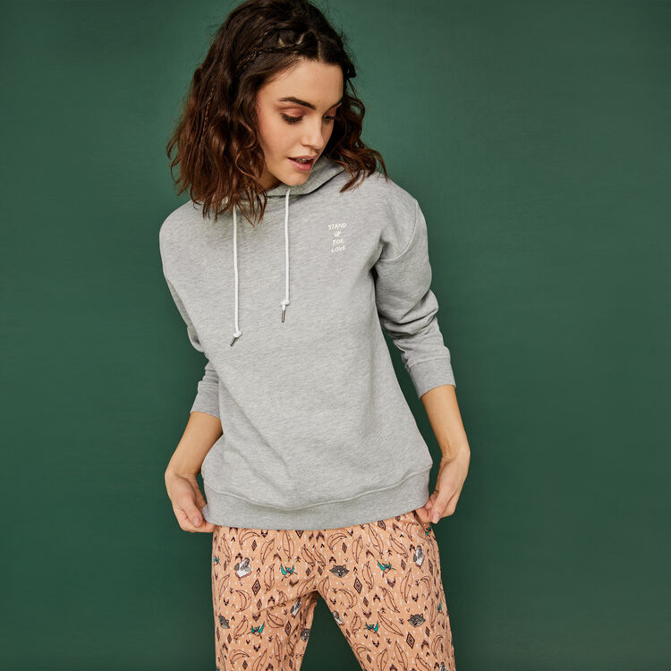 Sudadera gris pocatiz white.