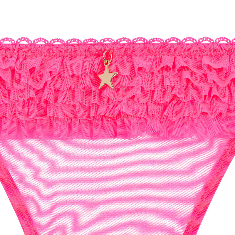 Tanta liguero de tul froufriz rosa.