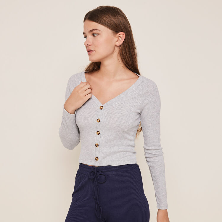 Top de manga larga liso sleevelongiz Top de manga larga liso sleevelongiz;