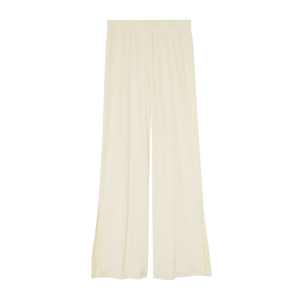 Pantalón de terciopelo con abertura - crudo crudo.