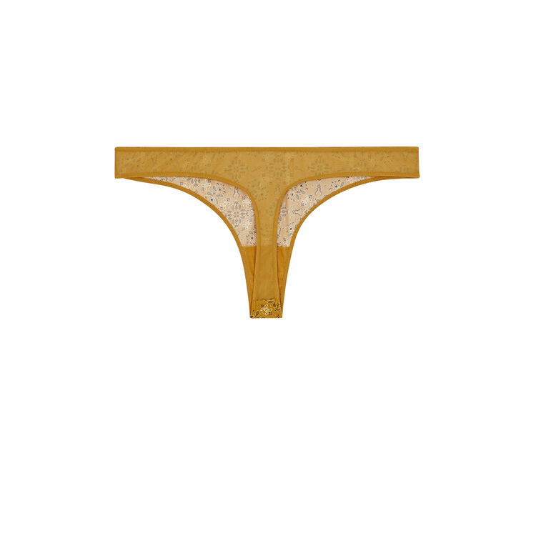Braguita tanga amarillo mostaza bandaniz Braguita tanga amarillo mostaza bandaniz;