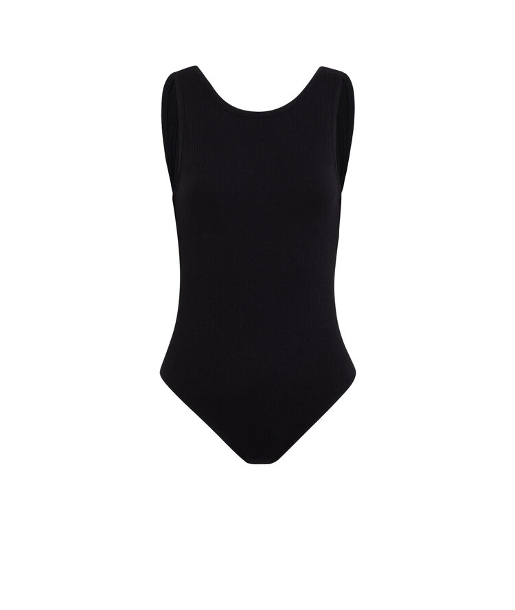 Body sin manga con la espalda abierta - negro negro.
