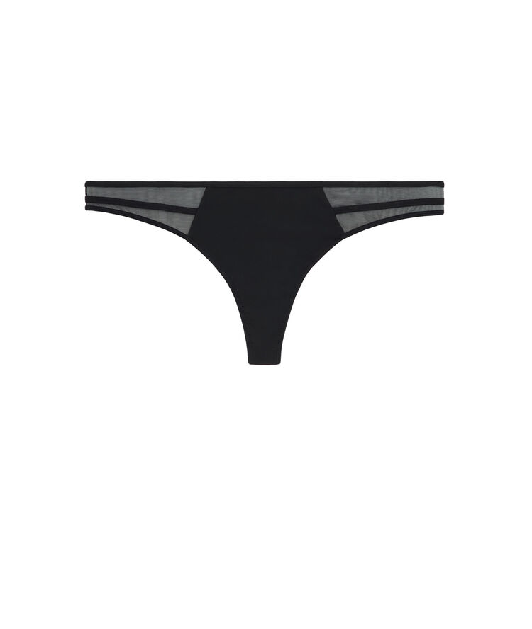 Braguita tanga negro superpartiz negro.