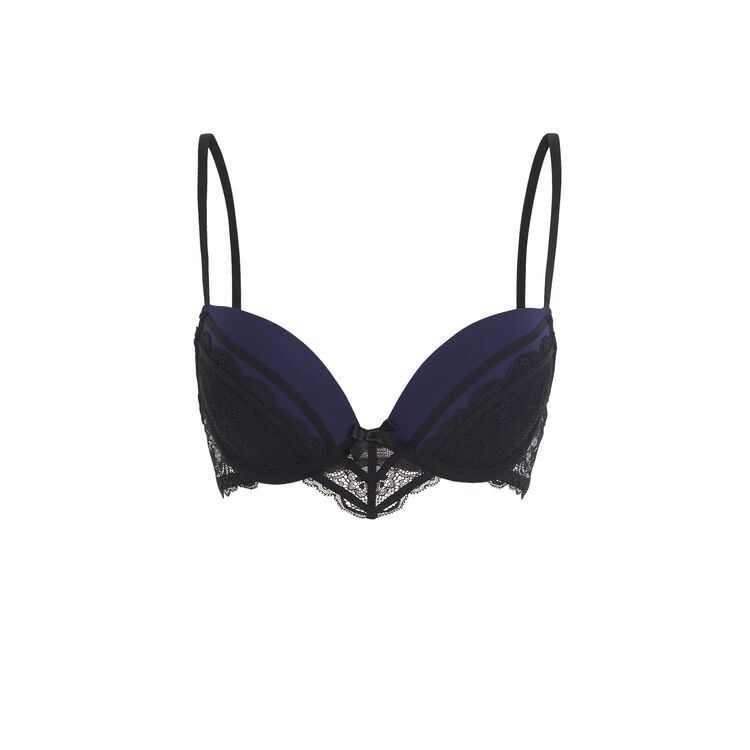 Sujetador push-up azul marino princiz azul.