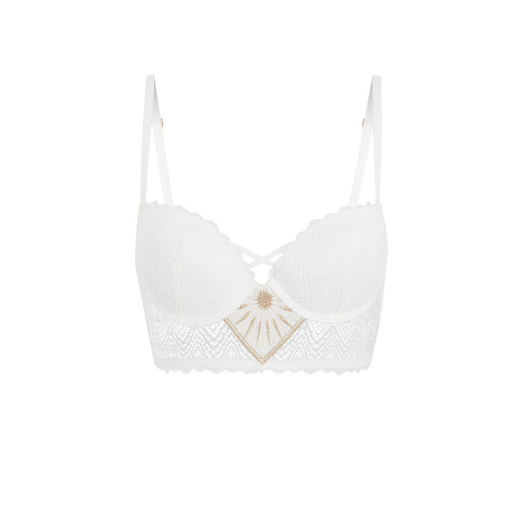 Sujetador corpiño push-up blanco roto horoscopiz blanco.