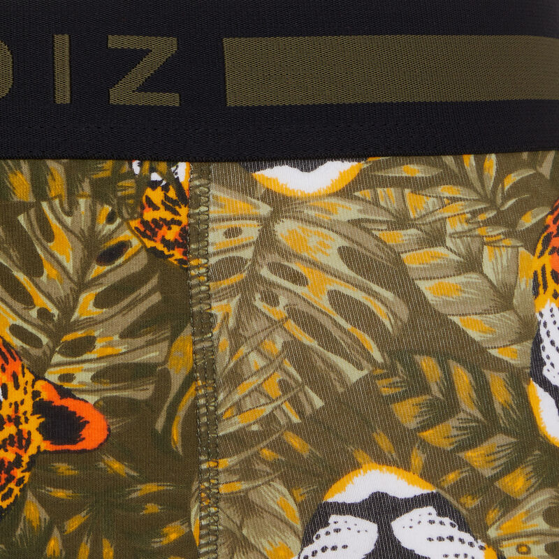 Bóxer de algodón con estampado leopardiz Bóxer de algodón con estampado leopardiz;