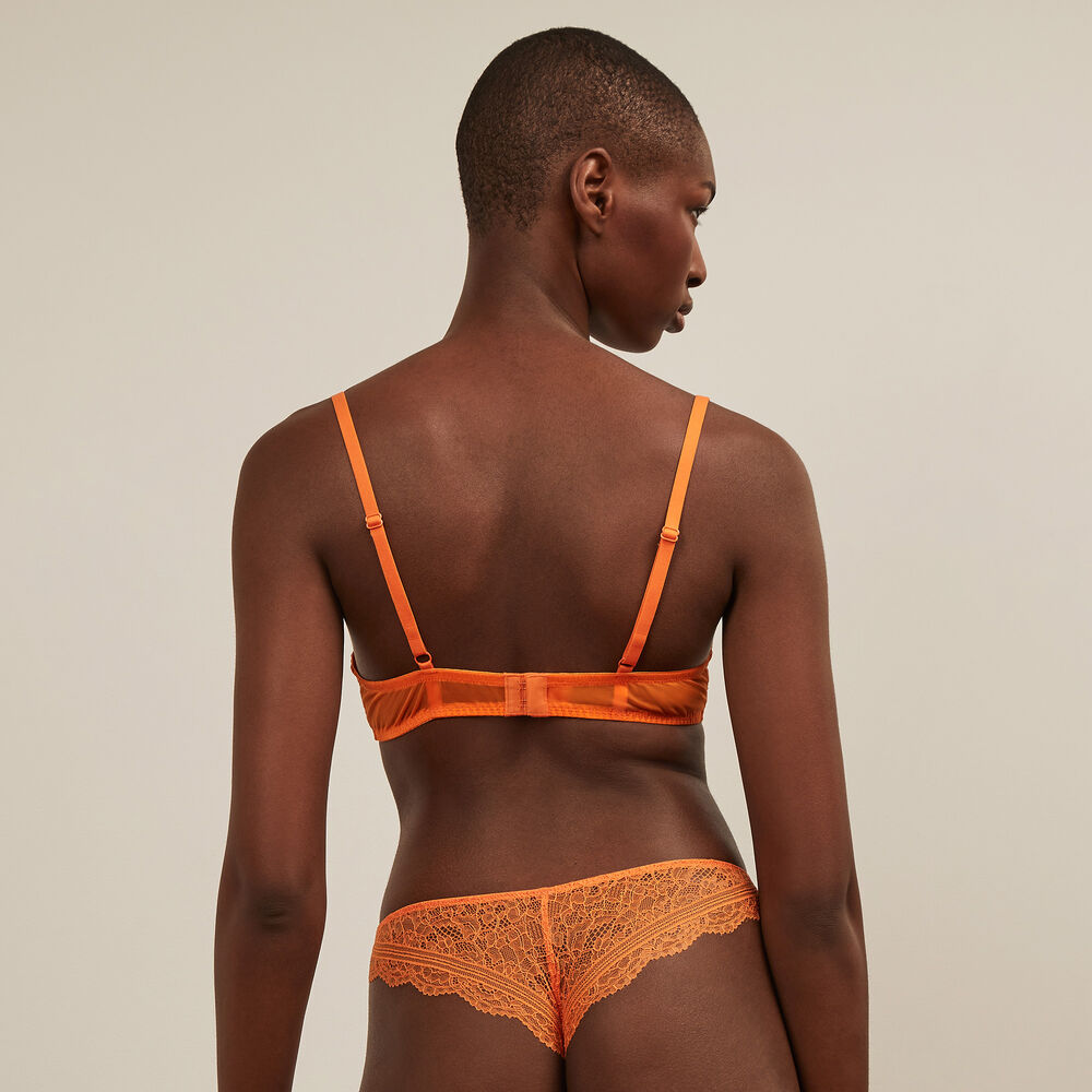 Braguita brasileña de encaje - naranja naranja.