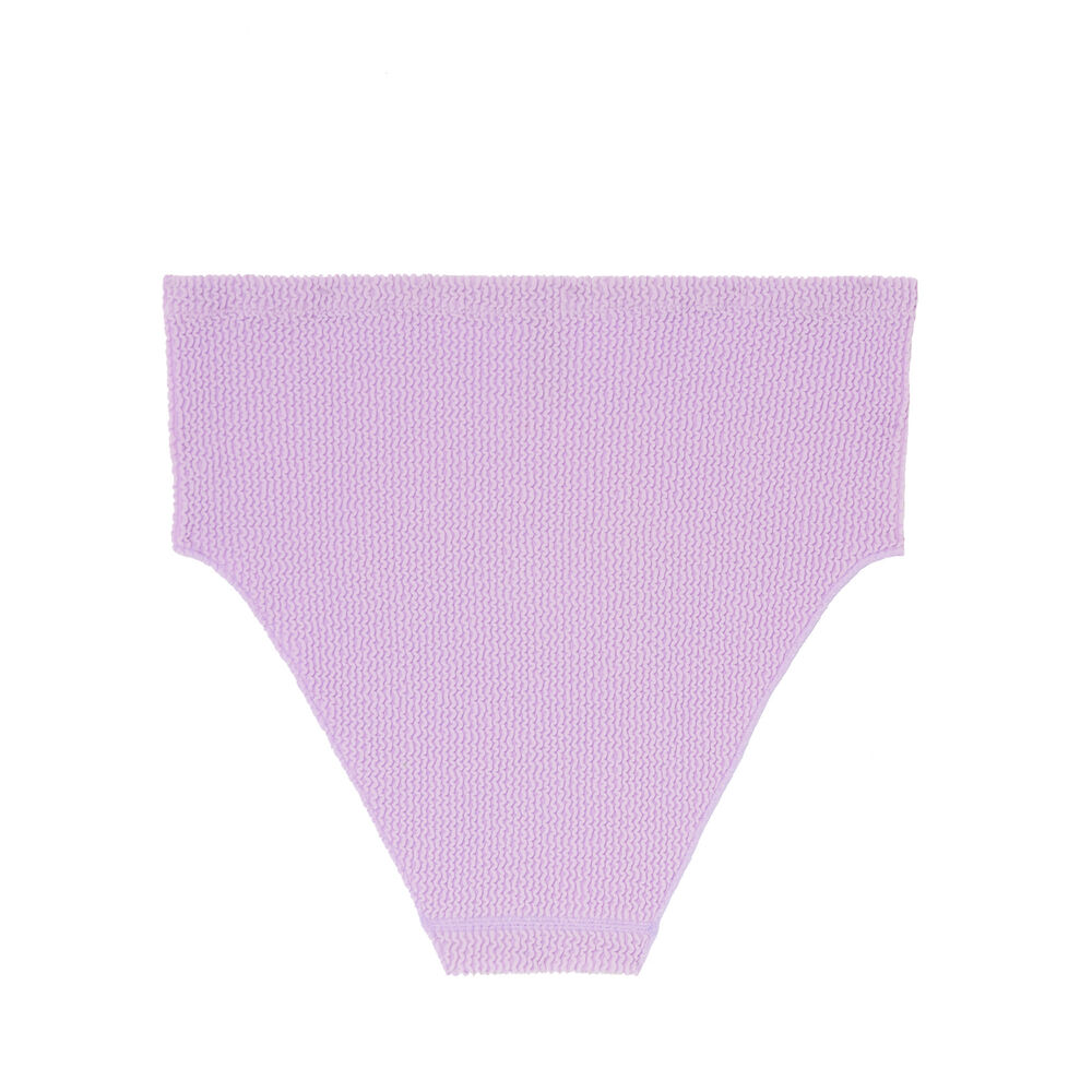 Parte de abajo de bikini braguita de talle alto - lila violeta.