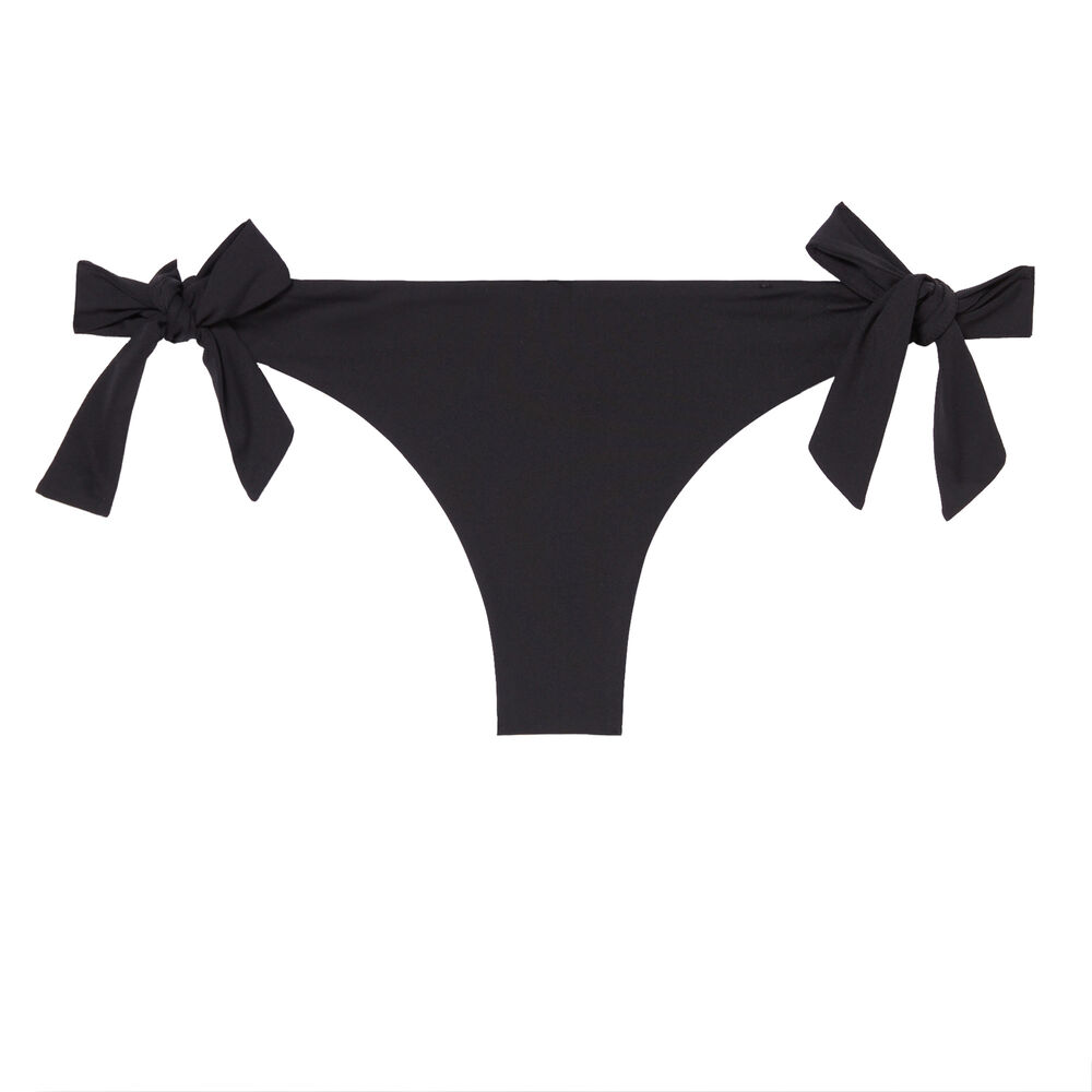 Parte de abajo de bikini con detalles de lazos - negra negro.