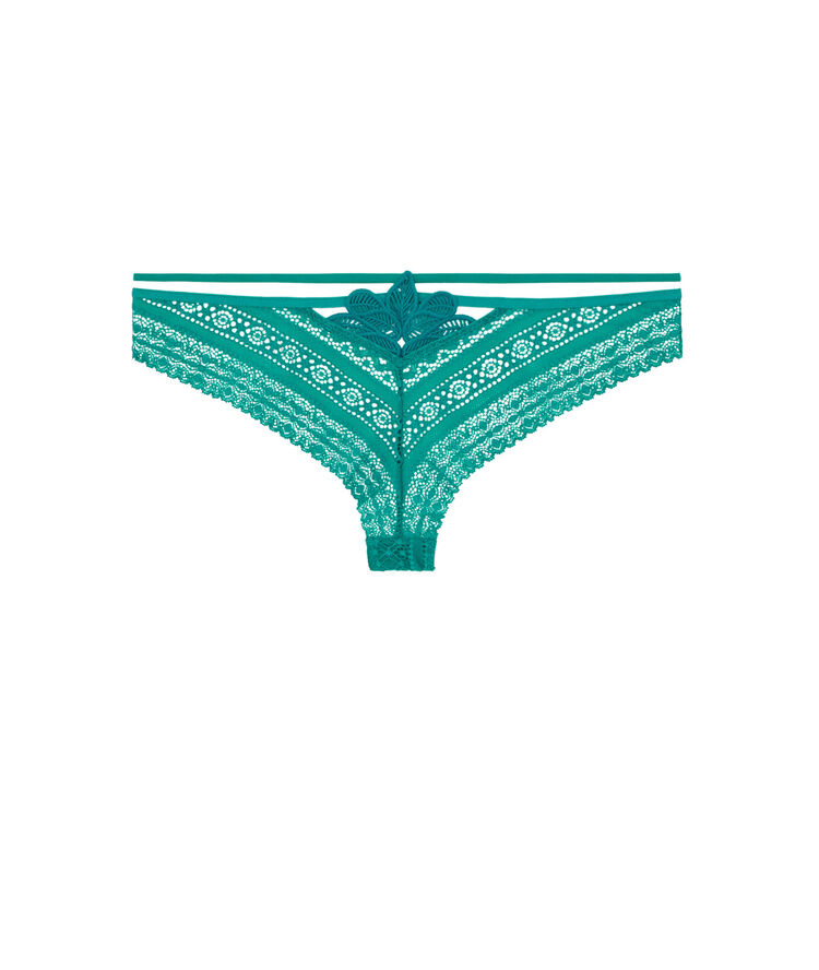 Braguita brasileña de encaje - verde verde.