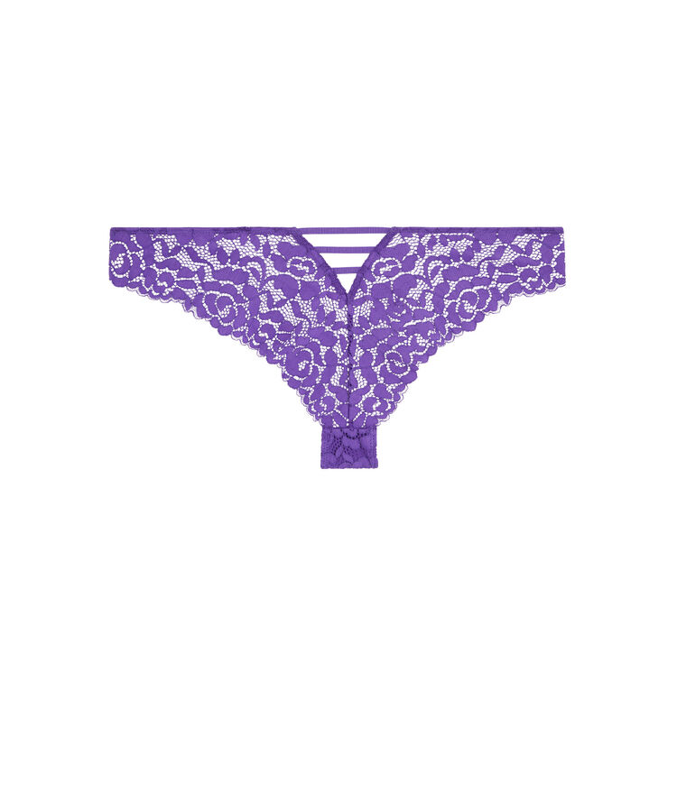 Tanga de encaje luluiz violeta.