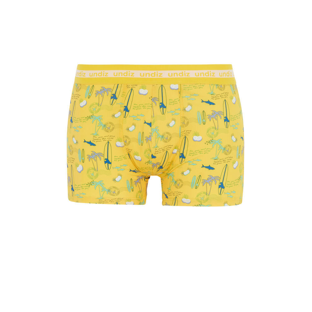 Bóxer con estampado de surf - amarillo amarillo.