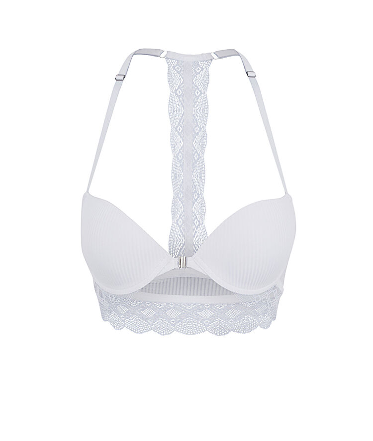 Sujetador push-up blanco monoskiz blanco.