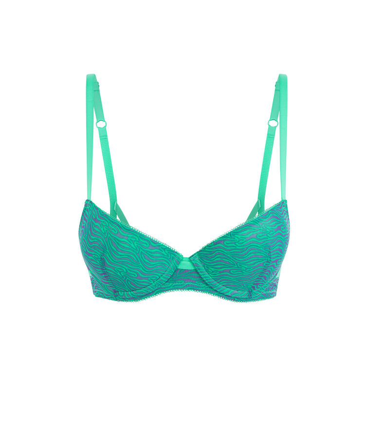 Sujetador push-up de tul ritualiz turquesa.