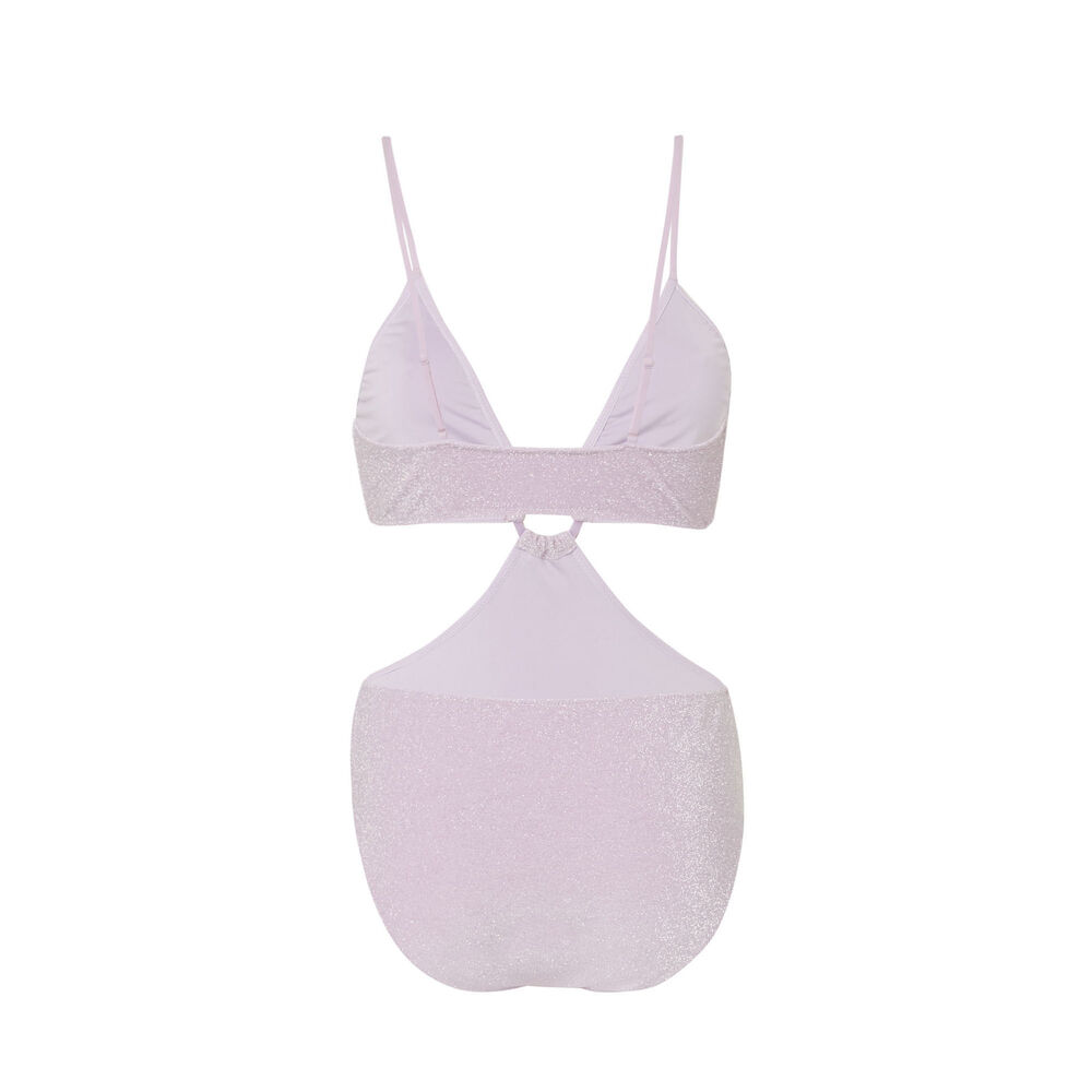 Bañador de 1 pieza trikini con anilla - lila violeta.